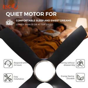 Thiết kế hiện đại Quạt trần Bộ dụng cụ ánh sáng điều khiển từ xa DC động cơ 5 Blades hiện đại quạt trần với LED ánh sáng - Product Image 5