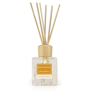 Diffuseur en rotin aux senteurs naturelles 80ml, parfum bois de santal, bâtonnets diffuseurs, désodorisant d'ambiance, décoration intérieure - Product Image 3