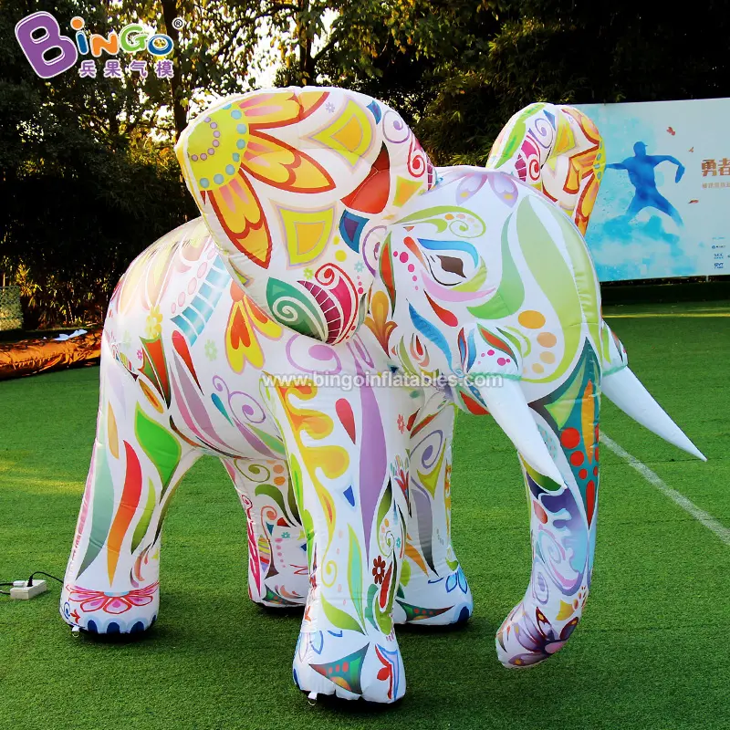 Thiết kế mới quảng cáo di chuyển đi bộ Inflatable Elephant động vật phim hoạt hình cho hiển thị lễ hội triển lãm trang trí