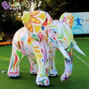 New Design Advertising Movable Walking Inflatable Elephant Animal Cartoon For Display Festival Exhibition Decoration