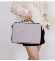 Sac pour ordinateur portable avec fermeture éclair, étanche, antichoc en EVA, coque rigide de protection multicolore, style anglais, pour les trajets quotidiens et les voyages d'affaires
