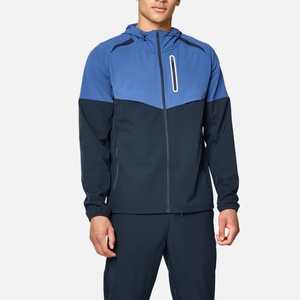 Vêtements de sport pour hommes, ensemble veste coupe-vent et pantalon, <span class=keywords><strong>tenue</strong></span> extensible imperméable pour hommes - Product Image 2