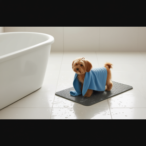 Asciugamano per animali domestici Yommy 140x70cm in pile corallo per cani e gatti - Product Image 3