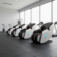 Chaise de massage électronique commerciale pour salle de sport avec système de paiement intégré, idéale pour les salons de coiffure et les points de vente.