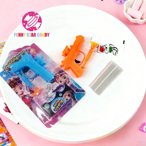 Nuova Pistola Giocattolo a Forma di Proiettile con Caramelle Gommose ODM Pistola in Plastica per Bambini con Adesivi per Tatuaggi Caramelle Gommose da Masticare - Product Image 3