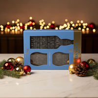 Scatole Rigide Magnetiche Personalizzate con Logo Stampato e Finestra con Laminazione Opaca per Regali di Natale e Confezioni di Whisky