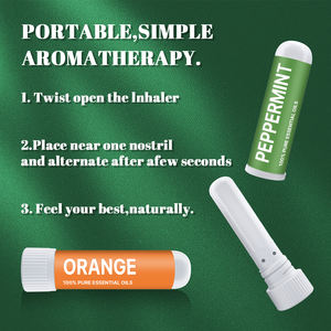 Inhalateur nasal pour le soulagement des sinus et du stress - <span class=keywords><strong>Huile</strong></span> <span class=keywords><strong>essentielle</strong></span> 100% naturelle, bâtonnet stimulant l'énergie - Product Image 3