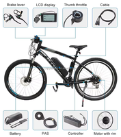 Kit de conversion de moteur de moyeu pour vélo électrique 250W/500W/750W/1000W/2000W, kit de mise à niveau DIY haute puissance pour vélo de montagne et de route