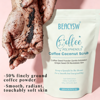 Gommage corporel au café et à la vitamine C pour peaux ternes : Exfolie les peaux mortes, illumine le teint, lisse la texture |   Prix de gros
