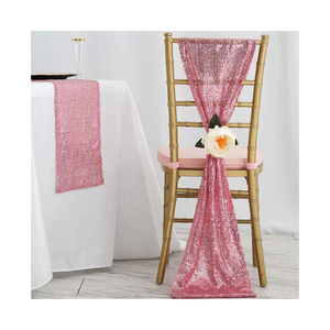 Respaldo de asiento de LICRA decorado liso teñido silla boda fajas - Product Image 1