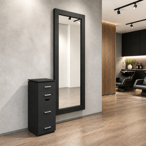 Station de coiffure économique avec <span class=keywords><strong>miroir</strong></span> et armoire pour salon de coiffure - Achetez le produit sur Alibaba.com - Product Image 4