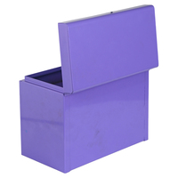 Boîte à outils en métal à 2 tiroirs, coffre à outils portable en acier, armoire de rangement verrouillable violette pour garage, atelier, organisateur d'outils