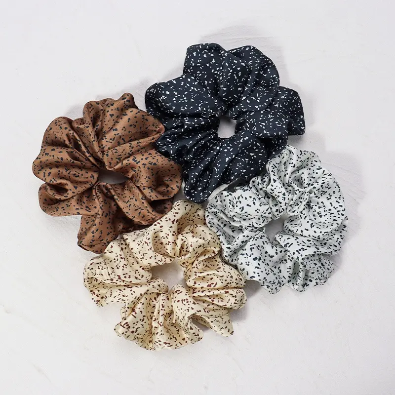 New Arrivals Ladies Hair Accessories 6.5'' Big Oversized Silk Ponytail Holder Extra Large Satin Scrunchies for Women