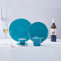 Assiettes en porcelaine fine pour hôtel, service de table en céramique, ensemble moderne de vaisselle à café et thé, plats et assiettes, articles de table