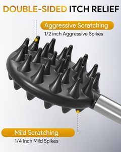 Biểu Tượng Tùy Chỉnh Lại Scratcher Kim Loại Di Động Telescoping Với Cao Su Xử Lý Mở rộng Lại Scratcher Cho Nam Giới Với Dây Đeo - Product Image 4