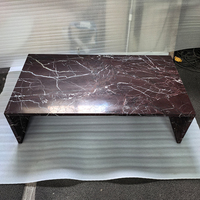 Fabrik preis Moderner Naturstein Roter Marmor Rosa Levanto Couch tisch für Wohnzimmer möbel Schlafzimmer