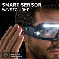 Gafas de Trabajo Recargables de Alto Rendimiento, Multifuncionales, con Luz LED IPX4 y Función de Sensor, para Hombres y Mujeres