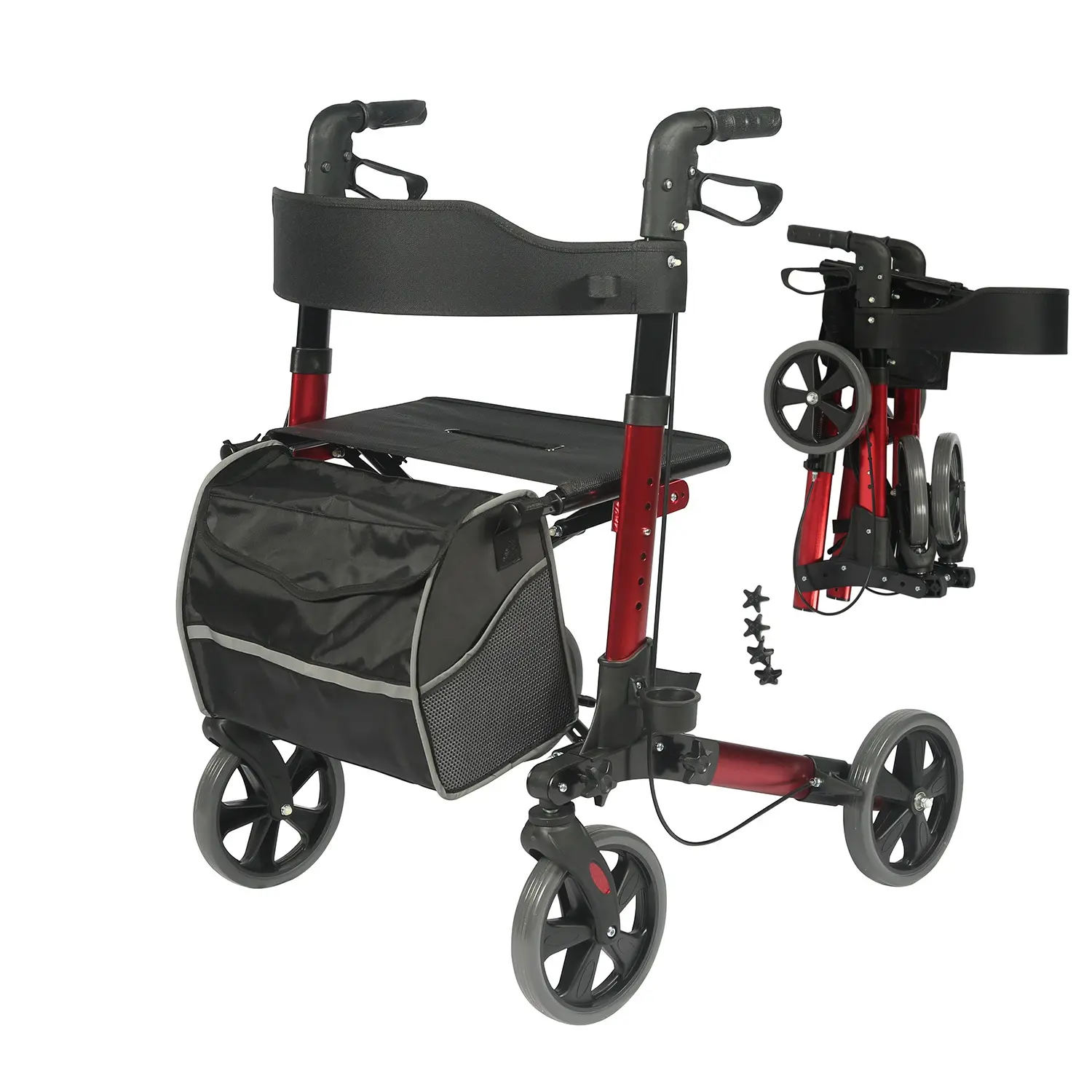 Modern Design Rollator with 8inch Wheels\Seat for Seniors and Adults TRA01