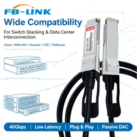 Câble DAC QSFP+ 40G, câble Twinax en cuivre à connexion directe passive, 1 ~ 5M, compatible avec le commutateur Cisco Mikrotik H3C