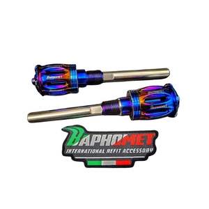 Pour Baphomet acier inoxydable CNC pour YAMAHA TMAX2022-2023 Tmax 560 embout de guidon de moto - Product Image 1