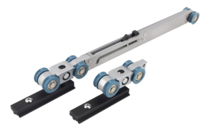 2 + 2 hướng đối diện đồng bộ thông minh cửa trượt Hệ thống phần cứng đường sắt cửa trượt phần cứng Kit cửa kính thiên văn - Product Image 4