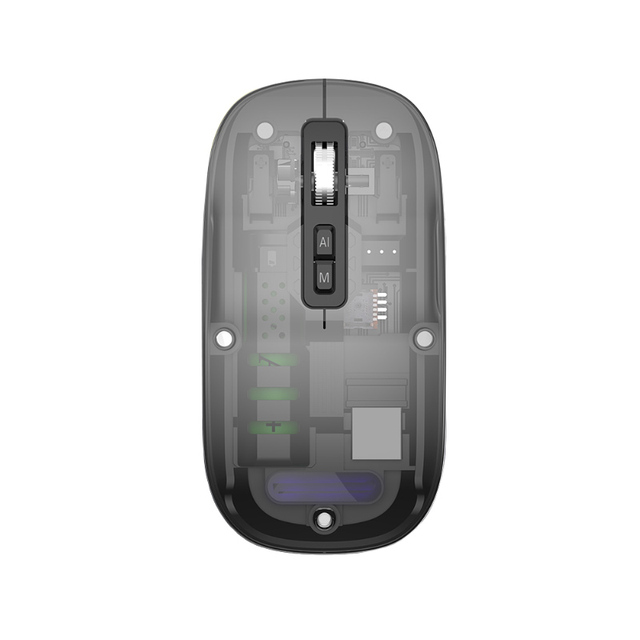V16 AI Intelligent Mouse with Transparent Magnetic Design Voice Typing Wireless Mouse Efficient Office Work 2.4G Usb Mouse