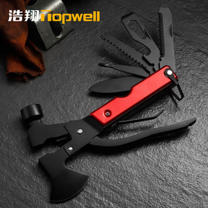 Topwell มีดทำครัวอเนกประสงค์, มีดหั่นขวานค้อนสแตนเลสเกรดอุตสาหกรรมทนทาน4.6ซม. อุปกรณ์กลางแจ้งใบมีด - Product Image 2