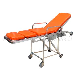 รถเข็นรถพยาบาลอลูมิเนียมอัลลอยแบบถอดได้รถเข็นผู้ป่วยพับได้สำหรับโรงพยาบาล - Product Image 3