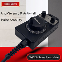 Volante Electrónico CNC de Metal Sólido Serie MH de Makinopc, 5V 100PPR, Generador de Pulsos Portátil, Sistema Fanuc GSK Fagor