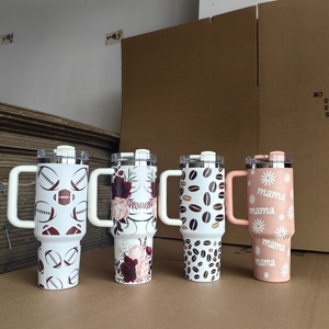 Gobelet isotherme en acier inoxydable avec poignée, design pour <span class=keywords><strong>maman</strong></span>, bouteille d'eau de voyage, tasse à <span class=keywords><strong>café</strong></span> isotherme pour voiture - Product Image 1