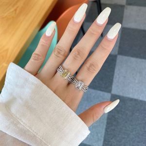Dylam High Quality Rhodium Plating Wedding Fashionable Custom Wholesale Ladies 925 Sterling Silver Women's Anniversary <b>Ring</b> - Product Image 4