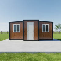 Dortoir temporaire modulaire : Maisons préfabriquées en acier pliables et mobiles de type conteneur miniature