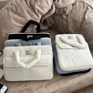 Dễ Thương 9.7 Inch Ipad Pro/Không Khí Ma Thuật Bàn Phím Bông Polyester Mềm Máy Tính Xách Tay Tay Áo Và Máy Tính Bảng Túi Puffy 13/14/15 Inch Của Phụ Nữ Quà Tặng - Product Image 1