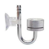 Mini Difusor de CO2 para Acuario, Tanque Nano para Camarones, Tapa Desmontable, Elemento Cerámico, Aleación de Aluminio Resistente a la Oxidación