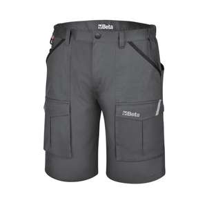 BETA - 079310403 Bermudas de trabajo 100% algodón, gris-EAN 8054809526065 PANTALONES DE TRABAJO PANTALONES CORTOS DE TRABAJO - Product Image 1