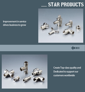 MPUC Series Brass Quick Fitting Air <strong>Hose</strong> Pipe Fittings Push in Straight Union Pneumatic Air <strong>Hose</strong> Coupling - Product Image 4
