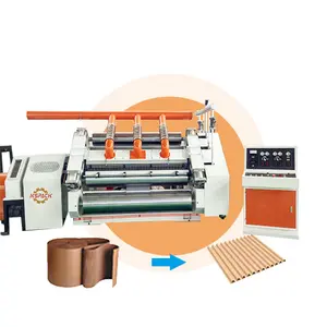 Fingerless Paper Board Cardboard Production Line B C E F Flute Corrugated Roller Single Facer Corrugated Machine