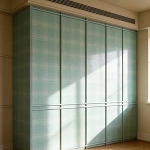 Armoire contemporaine BALOM à prix de gros, design moderne avec porte coulissante en verre dépoli et éclairage LED intégré pour chambres à coucher - Product Image 3