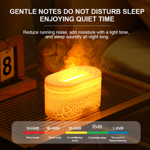 Offre Spéciale – Humidificateur Purificateur <span class=keywords><strong>d</strong></span>'<span class=keywords><strong>Air</strong></span> à LED Effet Flamme 3D, Diffuseur <span class=keywords><strong>d</strong></span>'Arômes Ultrasonique, Modèle Planète Volcanique en Plastique pour Table - Product Image 1