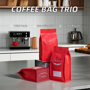 Sacchetti Personalizzati <span class=keywords><strong>in</strong></span> PE con Fondo Piatto per Confezionamento Caffè, Buste con Zip Facili da Aprire 250g 500g 1kg per Alimenti e Chicchi di Caffè - Product Image 6