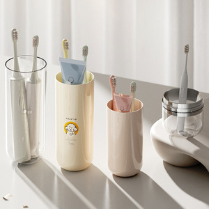 Travel Rinsing Cup Set Toothbrush Holder 0.5-1L Portable Sealing Leak Prevention Cartoon Design For Oral Care - Product Image 2