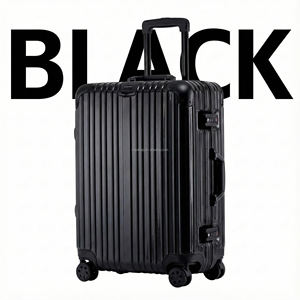 Valigia da Cabina 20 Pollici in Alluminio, Bagaglio a Mano Leggero con Trolley in Metallo per Compagnie Aeree - Product Image 1