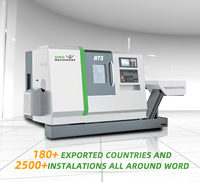 Centre d'usinage HT3, commande CNC FANUC, 2 axes, porte-outils à 8 positions, haute précision, tour CNC de moyenne capacité