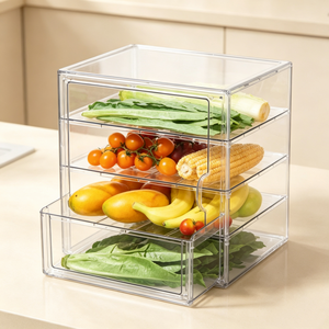 Caja de Almacenamiento de Pan Ajustable Transparente a Prueba de Polvo para el Hogar, Caja de Pastelería Acrílica de Varias Capas - Product Image 2