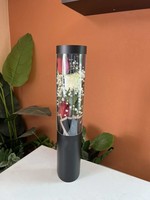 Boîte à fleurs pour savon papier kraft PVC fenêtre transparente boîte-cadeau ronde pour fleurs de savon rose