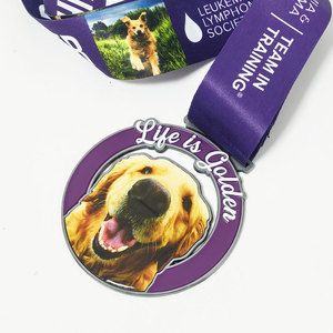 Medallas Personalizadas de Esmalte Duro, Premios Metálicos de Primera Calidad, Medallas <span class=keywords><strong>Animel</strong></span>, Color Personalizado, Impresión UV, Medalla Deportiva de Epoxi - Product Image 2