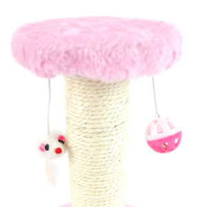 Árbol para Gatos de Madera Maciza Grande de 17*17*20CM con Cama de Sisal y Juguete, Empacado en Caja de Cartón - Product Image 2