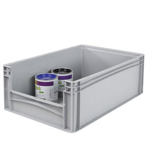 Eurobehälter -Profi Mit Eingrifföffnung an Einer Stirnseite, LxBxH 600x400x220 Mm, Grau - Product Image 2