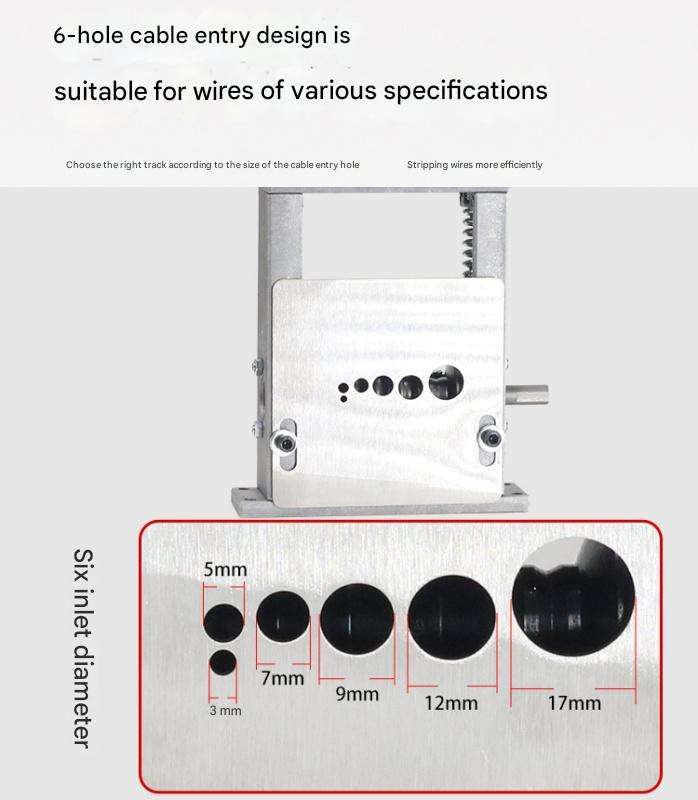 1-17mm Scrap Wire Peeling Tool Can Be Connected to Hand Drill Gun Drill ...