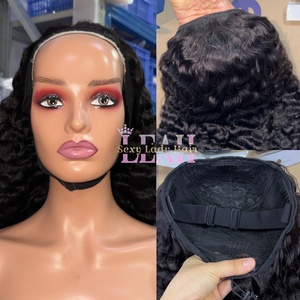 Peluca Media 3 en 1 Wear Go, 180% de Densidad, Rizada Afro Birmana, Sin Pegamento, Ajustable con Cordón, Pelucas Medias Rizadas Afro - Product Image 6